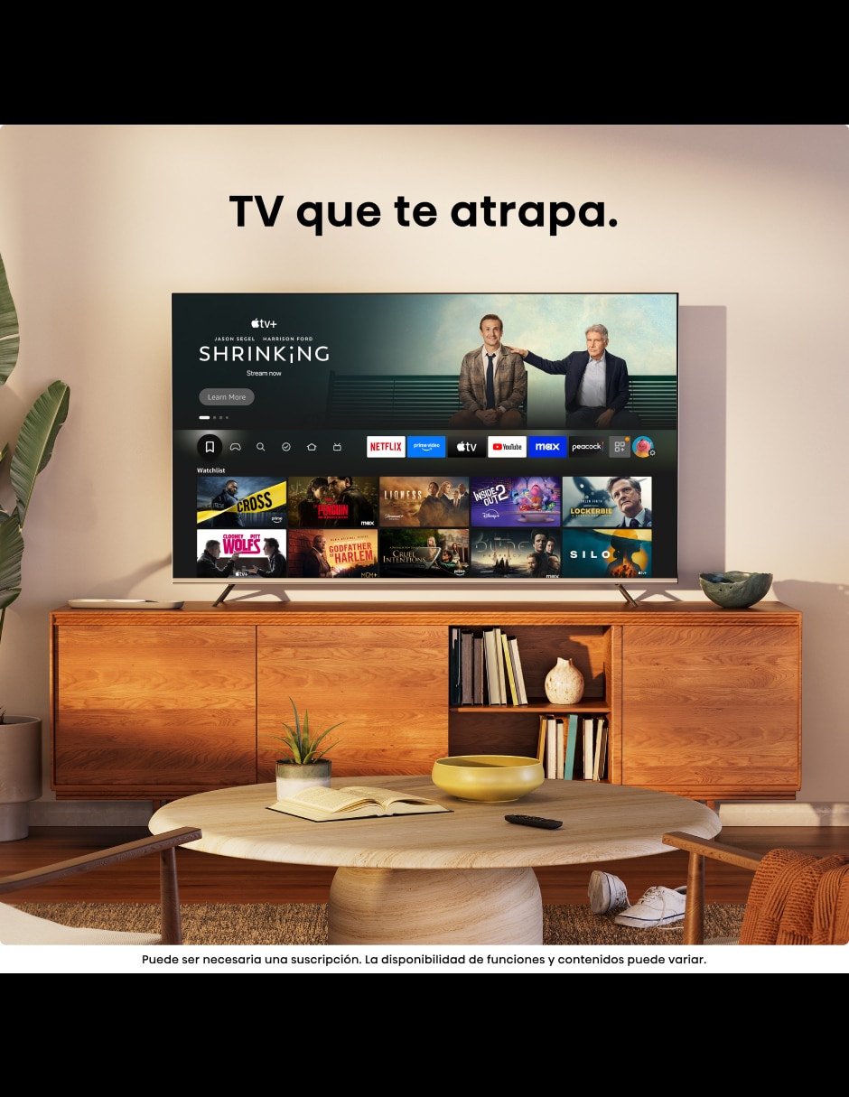 Pantalla smart tv hisense qled de 100 pulgadas 4k/uhd 100qd6sfm con fire os con ai smooth motion